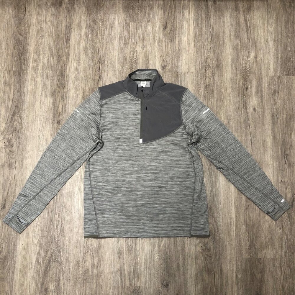 DSG Dick's Sporting Goods 1/4 Zip Top Performance Shirt Men's Size Large Gray